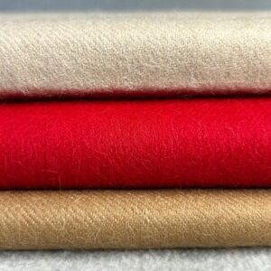 New Peruvian Soul Baby Alpaca Scarf Handcrafted m in Peru - Soft Warm Red Fringe